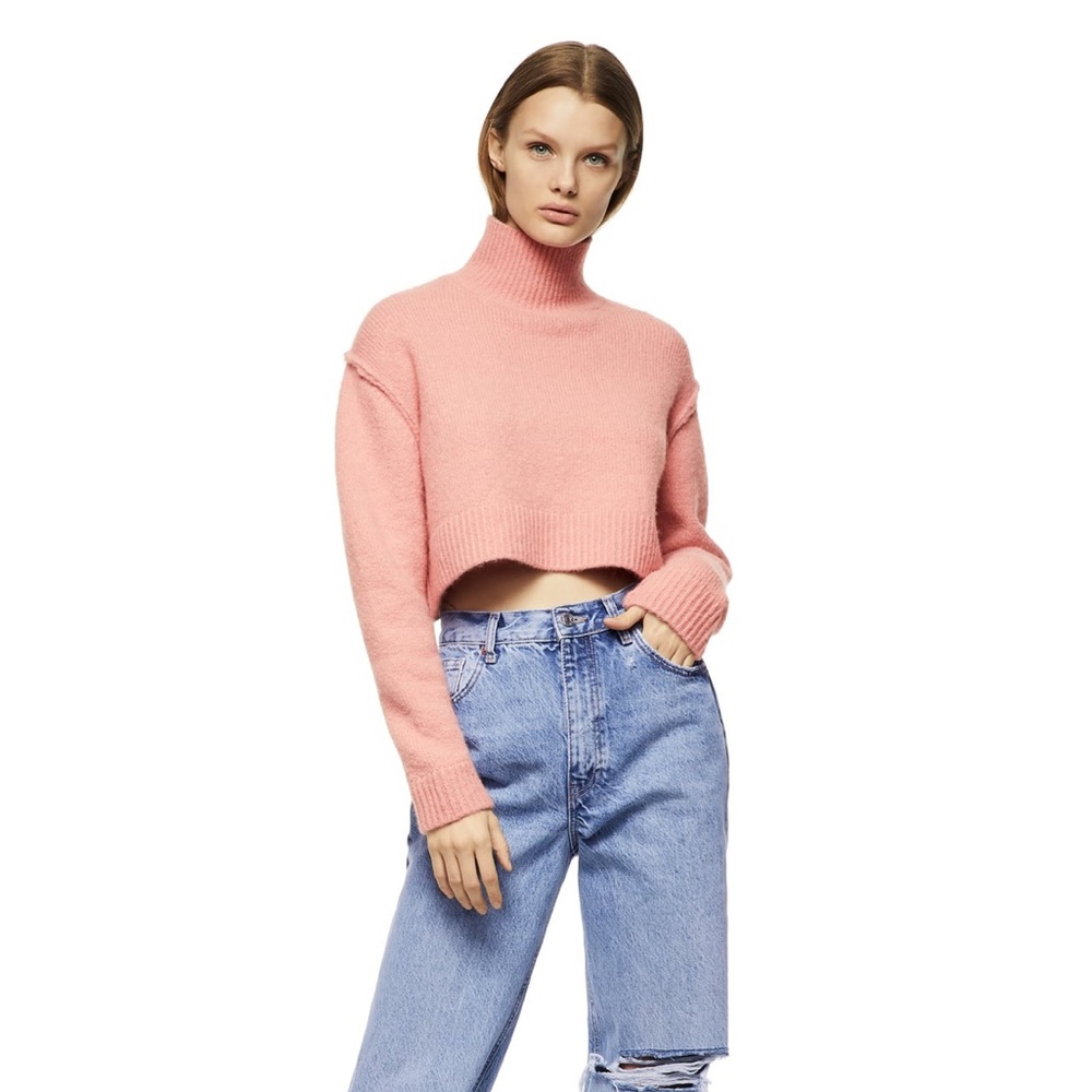 Cropped Knit Sweater